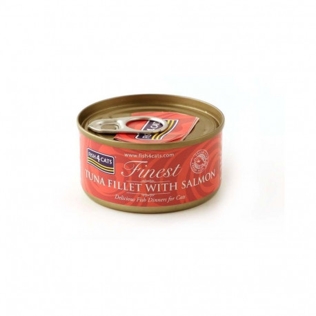 FISH4CATS  Tuna fillet with salmon - wet cat food - 70g