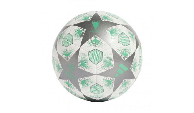 Piłka nożna adidas UCL Club 24/25 Knockout Stages biało-zielono-szara JH1283 3