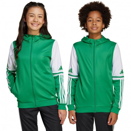 Bluza dla dzieci adidas Squadra 25 Hoody zielono-biała JP3163 128cm