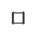 OPEN RACK 19" 15U 600X600-1100 ADJUSTABLE BLACK LANBERG