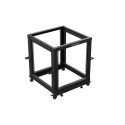 OPEN RACK 19" 12U 600X600-1100 ADJUSTABLE BLACK LANBERG