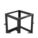 OPEN RACK 19" 12U 600X600-1100 ADJUSTABLE BLACK LANBERG