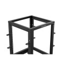 OPEN RACK 19" 15U 600X600-1100 ADJUSTABLE BLACK LANBERG