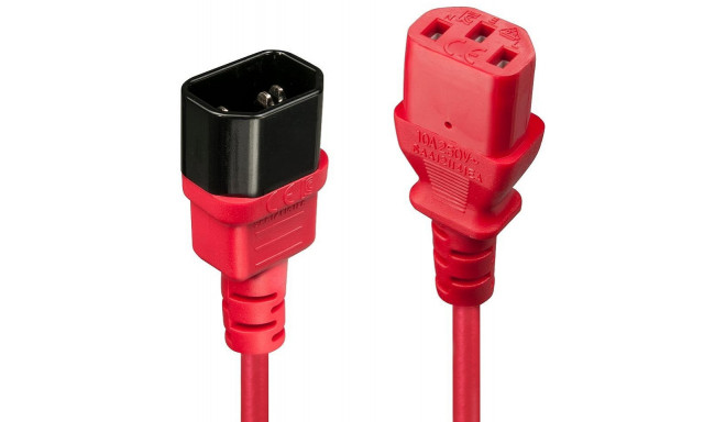 Lindy power cable 30476 IEC 50cm, red