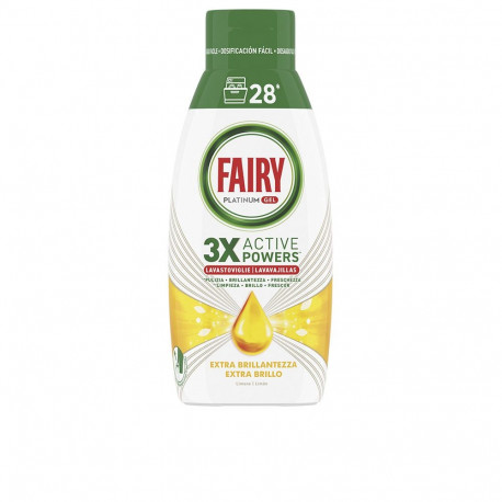 Fairy nõudepesumasina geel Platinum 28 pesukorda, sidrun