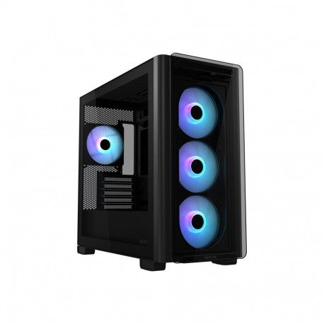 ASUS A23 Plus Tg korpus karastatud klaas ARGB ventilaatorid must