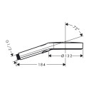 Hand shower Hansgrohe Rainfinity 130 3jet, black 26864670 Hand shower Hansgrohe Rainfinity 130 3jet, black 26864670