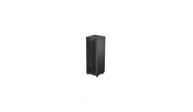 RACK CABINET 19" FREE-STANDING 47U/800X800 (FLAT PACK) WITH MESH DOOR LCD BLACK LANBERG