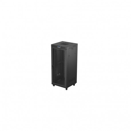 Lanberg 19" vabaltseisev rack-kapp 37U/800X800 (lamppakendis) LCD-võrguuksega, must