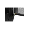RACK CABINET 19" FREE-STANDING 37U/600X600 (FLAT PACK) WITH MESH DOOR LCD BLACK LANBERG