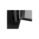 RACK CABINET 19" FREE-STANDING 47U/800X800 (FLAT PACK) WITH MESH DOOR LCD BLACK LANBERG