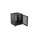 RACK CABINET 19" FREE-STANDING 15U/600X600 (FLAT PACK) WITH MESH DOOR BLACK LANBERG