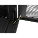 RACK CABINET 19" FREE-STANDING 37U/600X600 (FLAT PACK) WITH MESH DOOR LCD BLACK LANBERG