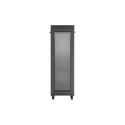 RACK CABINET 19" FREE-STANDING 37U/600X600 (FLAT PACK) WITH MESH DOOR LCD BLACK LANBERG
