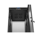 RACK CABINET 19" FREE-STANDING 37U/600X600 (FLAT PACK) WITH MESH DOOR LCD BLACK LANBERG