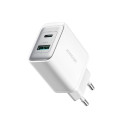 Joyroom JR-TCF15 network charger USB-C | USB-A 30W - white