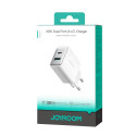 Joyroom JR-TCF15 tīkla lādētājs USB-C | USB-A 30W - balts