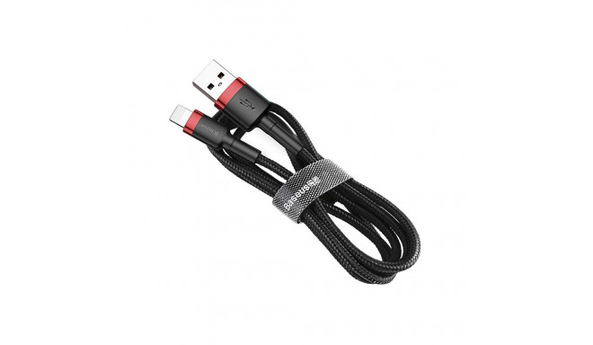 Baseus Cafule CALKLF-B19 Lightning datu un uzlādes vads 2.4A / 100 cm melns