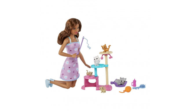 Barbie nukk mängib kassipoegadega HHB70 /4