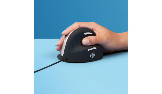 R-Go Tools ergonoomiline hiir R-Go HE Break pausitarkvaraga, suur (käe suurus ≥ 185 mm), paremakäeli