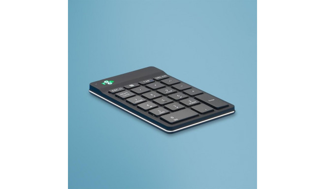R-Go Tools R-Go Numpad Break ergonoomiline must bluetooth numbriklaviatuur pausitarkvaraga