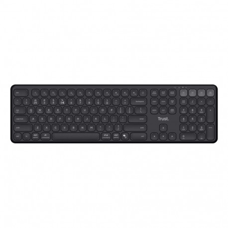Trust Vaiya US must USB + RF juhtmevaba + Bluetooth klaviatuur