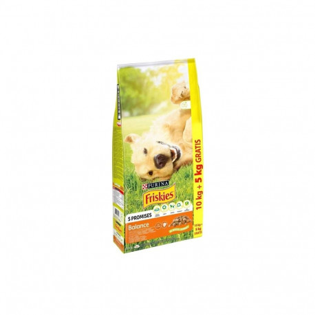 PURINA Friskies Balance kana köögiviljadega kuiv koeratoit 10 + 5kg