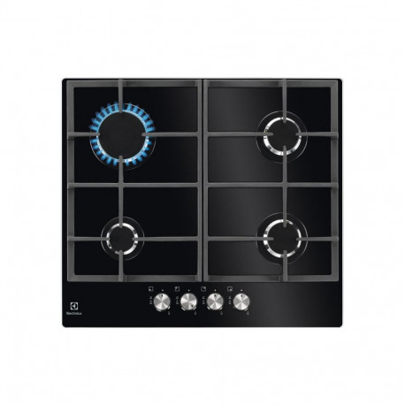 Electrolux KGG6426K must integreeritud 56 cm gaasipliit 4 tsooniga