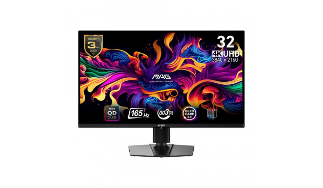 MSI MAG 321UP QD-OLED 31.5inch QD-OLED UHD 165HZ 0.03ms 2xHDMI DP USB 2.0 Type-C Black