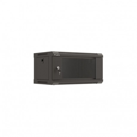 Lanberg WF03-5304-10B 4U seinale paigaldatav must püstikkapp