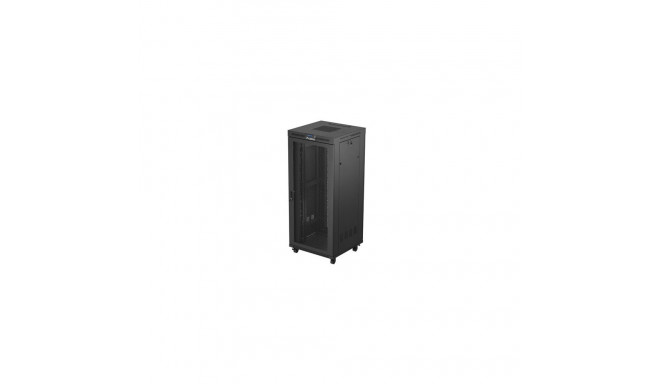 Standing rack cabinet 19" 37U 800X800 black perforated LCD Lanberg (Flat Pack)