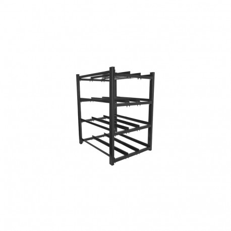 Lanberg akuriiul UPS-i jaoks 830x650 3 rida 4 taset (12 riiulit) must Lanberg (tasapinnaline pakk)