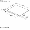 Built-in induction hob Neff T68PYY4C0 (additional control button required)