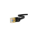 Baseus Network Cable High Speed (CAT7) of RJ45 (flat cable) 10 Gbps, 2m, Black (B00133207111-02)