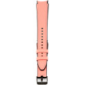 Connect watch strap Silicone Patch Leather 20mm M/L, pink