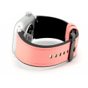 Connect watch strap Silicone Patch Leather 20mm M/L, pink