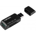 Natec memory card reader Mini ANT 3, black