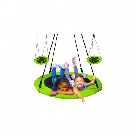 huśtawka bocianipesa 120cm roheline-must 23515