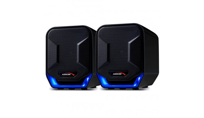 Głośniki komputerowe 6W USB Blue&Black Audiocore AC865 B