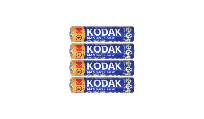 Patareid Kodak MAX Alkaline AAA LR03, 4 tk.