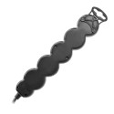 5-kordne pikendusjuhe 2P+Z, 1,5m H05VV-F 3x1,5mm2, Imax=16A, lame pistik, must