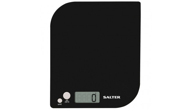 Salter 1177 BKWHDR Leaf Electronic Digital Kitchen Scale - Black