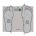 Salter 9113 GY3R Compact Glass Analyser Bathroom Scales - Grey