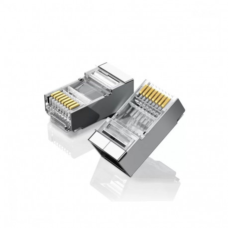 Network Modular Plug RJ45 (8P8C) CAT6 STP for Solid and Stranded Cable (10 pcs)