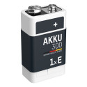 Aku 6F22 (E-Block, R22, 6R61), 8.4 V, 300 mAh, Ni-Mh, ANSMANN