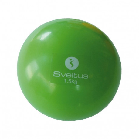 Weighted Ball SVELTUS 1,5kg D12,3cm Green