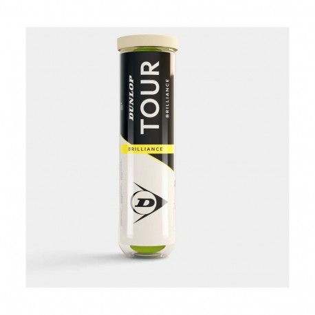 Tennis balls DUNLOP TOUR BRILLIANCE MidRange 4PET ITF