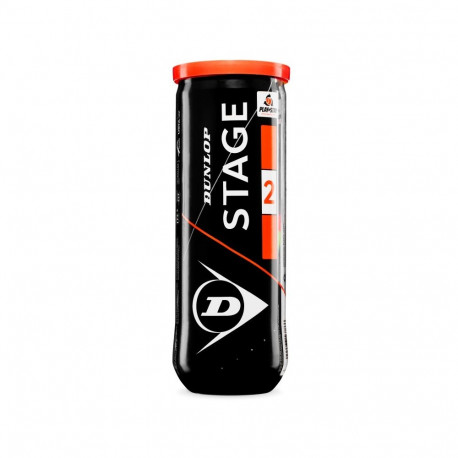 Tennis balls DUNLOP STAGE 2 ORANGE 3PET ITF