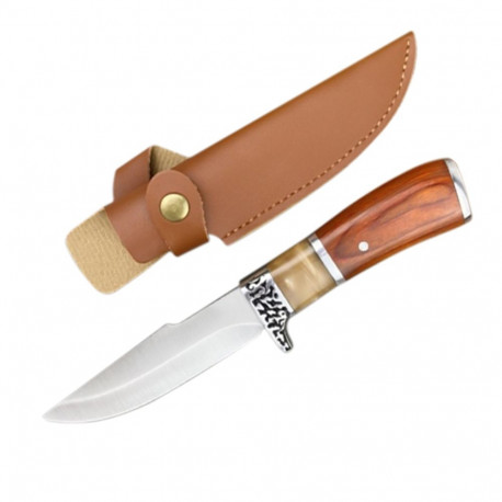 Hunting knife PNI Hunting H100, length 215 mm, cover included