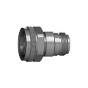 Adapter; 4,3-10 plug,N socket; Insulation: PTFE; 6GHz; 50Ω